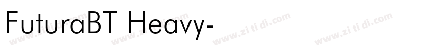 FuturaBT Heavy字体转换